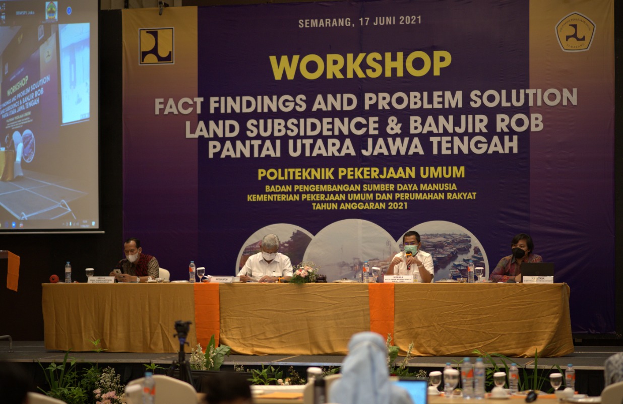  BBWS Pemali Juana mengikuti Workshop Fact Findings dan Problem Solution Land Subsidence dan Banjir Rob Pantai Utara Jateng